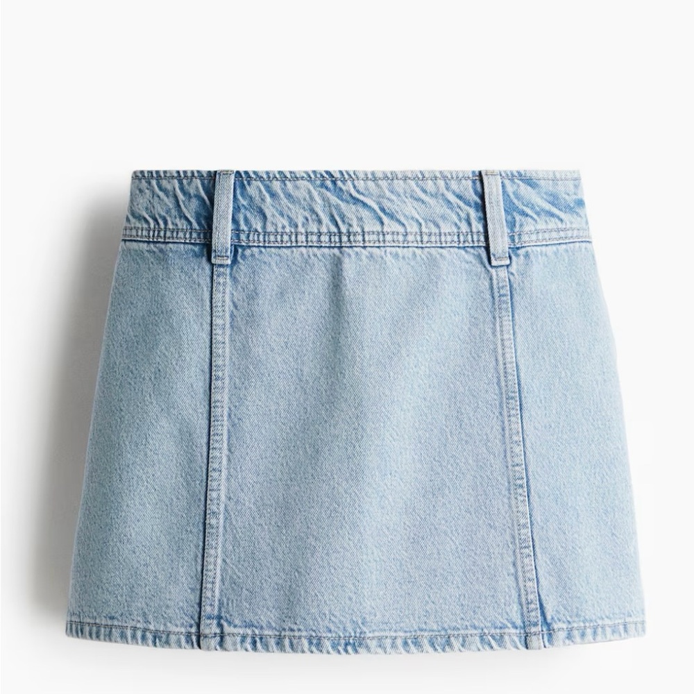 H&M Sky Blue Denim Mini Skirt